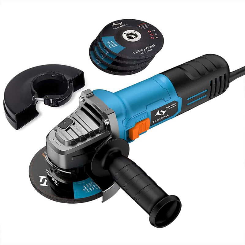 Powerful and Lightweight Angle Grinder for Metalworking and Plumbing Projects