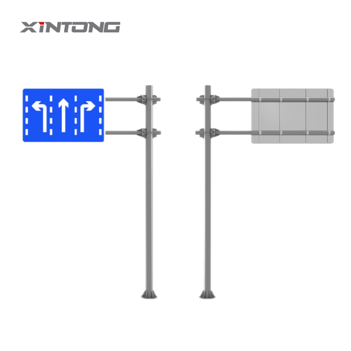 Steel Sign Post Factory Q235 Traffic Sign Pole