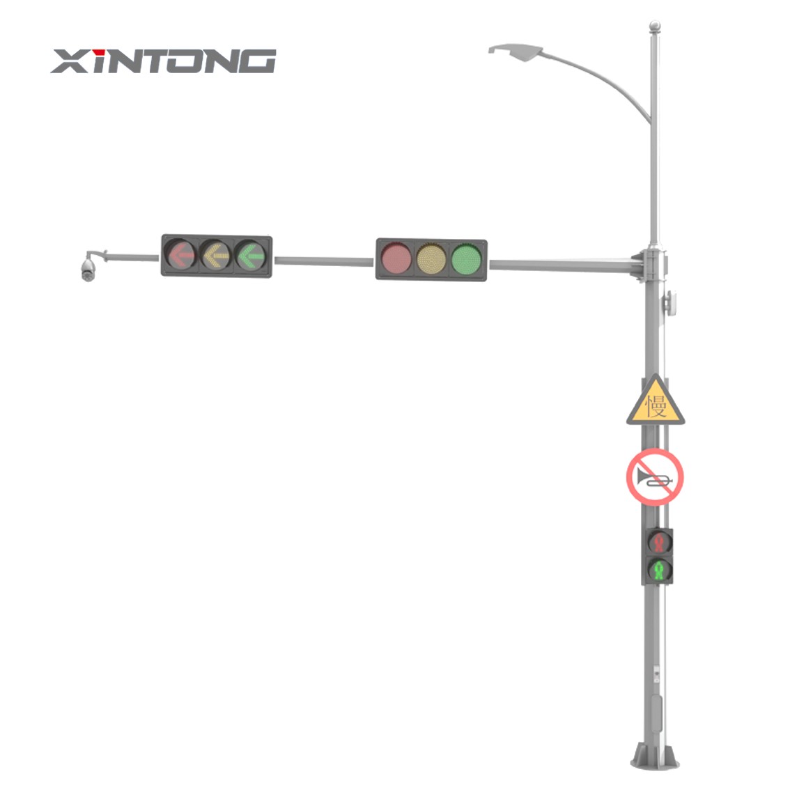 Galvanized Street Light Pole