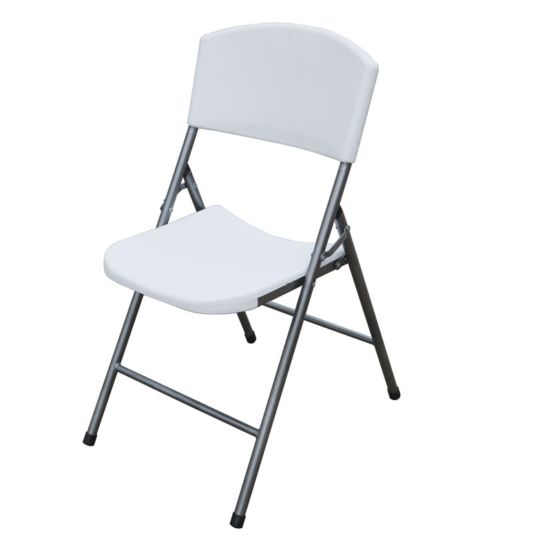 Portable Single White Plastic Light Outdoor Folding Chair