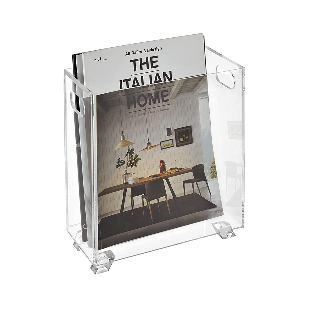 Acrylic magazine rack Xinquan for bookstores or public places