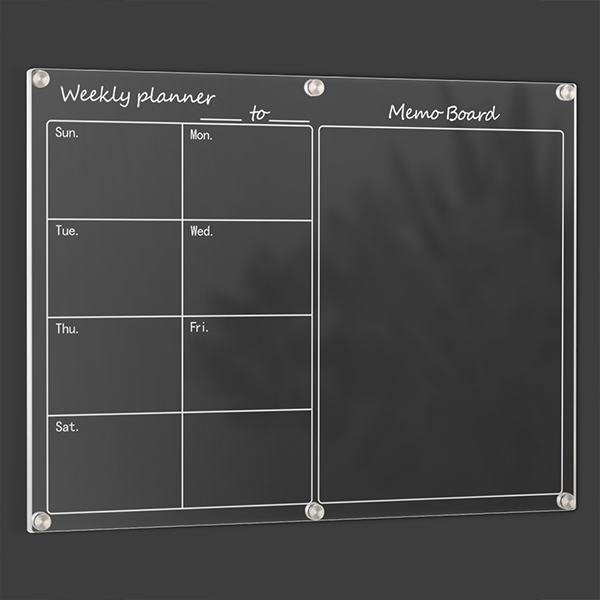Customizable Acrylic Clear Whiteboards xinquan for Home, Office