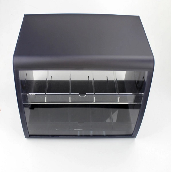 Black Two-Tier Display Box With Customisable Logo