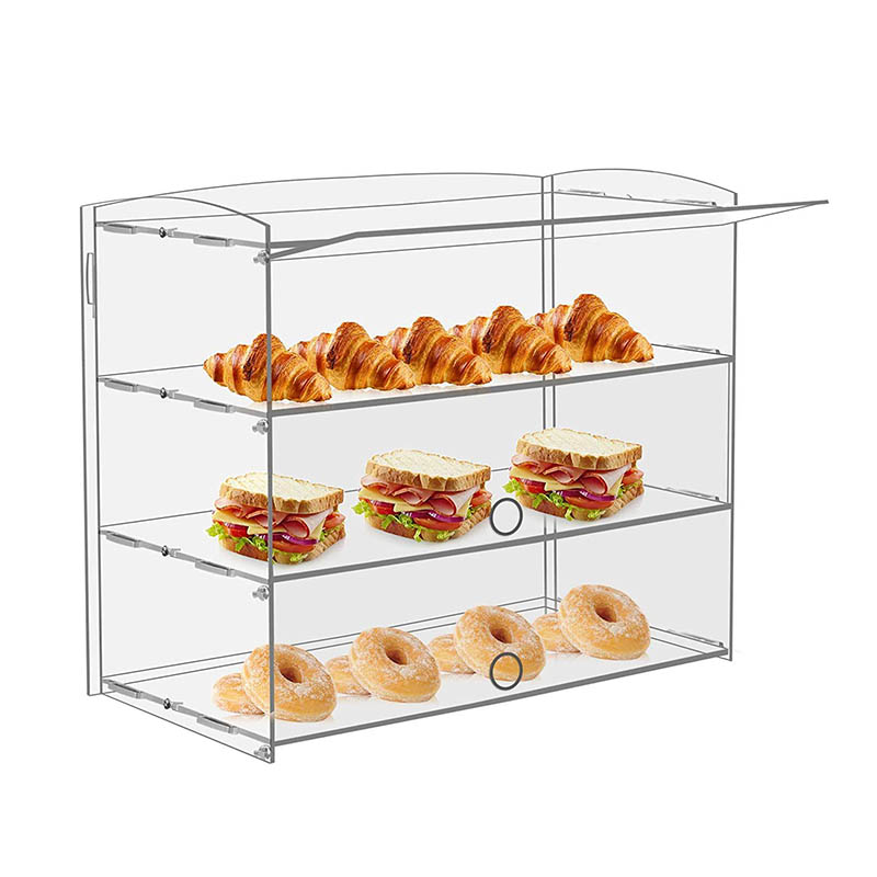 Acrylic food display cabinets xinquan for restaurants and bakeries