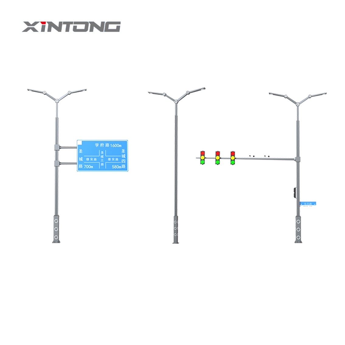 Outdoor Road Traffic Sign Pole Factory
