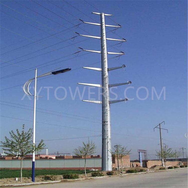 China Factory Sales 33kV Electrical Monopole Tower