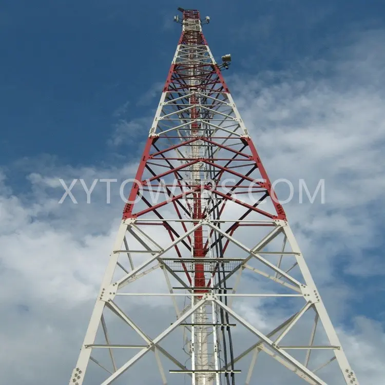 45M 3 Legs Steel Lattice Communication Self Supporting Tower