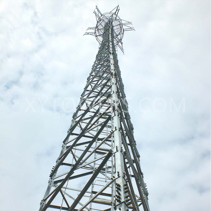 35M Triangular 3 Legs Self Support Angular Telecom Tower