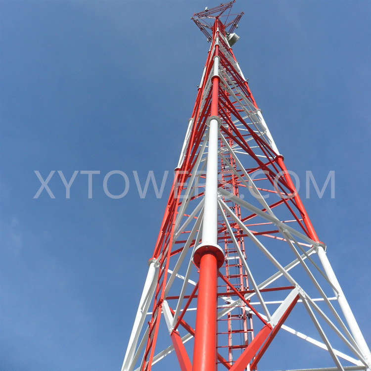 45M 3 Legged Cellular Telecommunication Tubular Tower