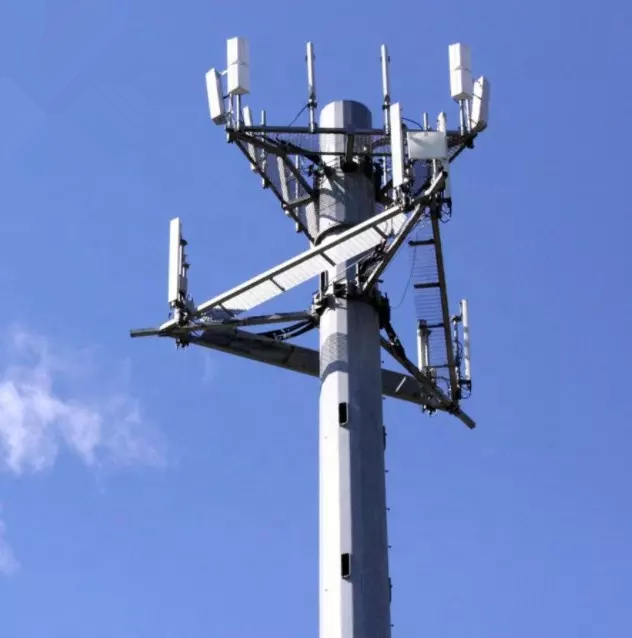 Hot Dip Galvanized Telecom Monopole Communication Pole