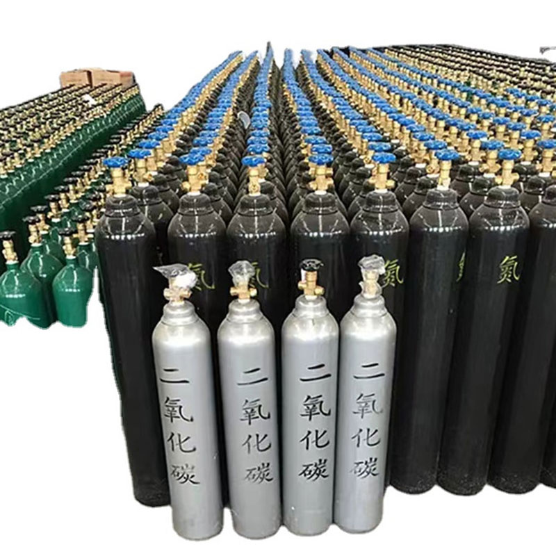 Factory price ISO9809 5L 7L 10L 20L 30L 40L 50L high pressure seamless steel gas cylinder co2 cylinder for fire extinguish