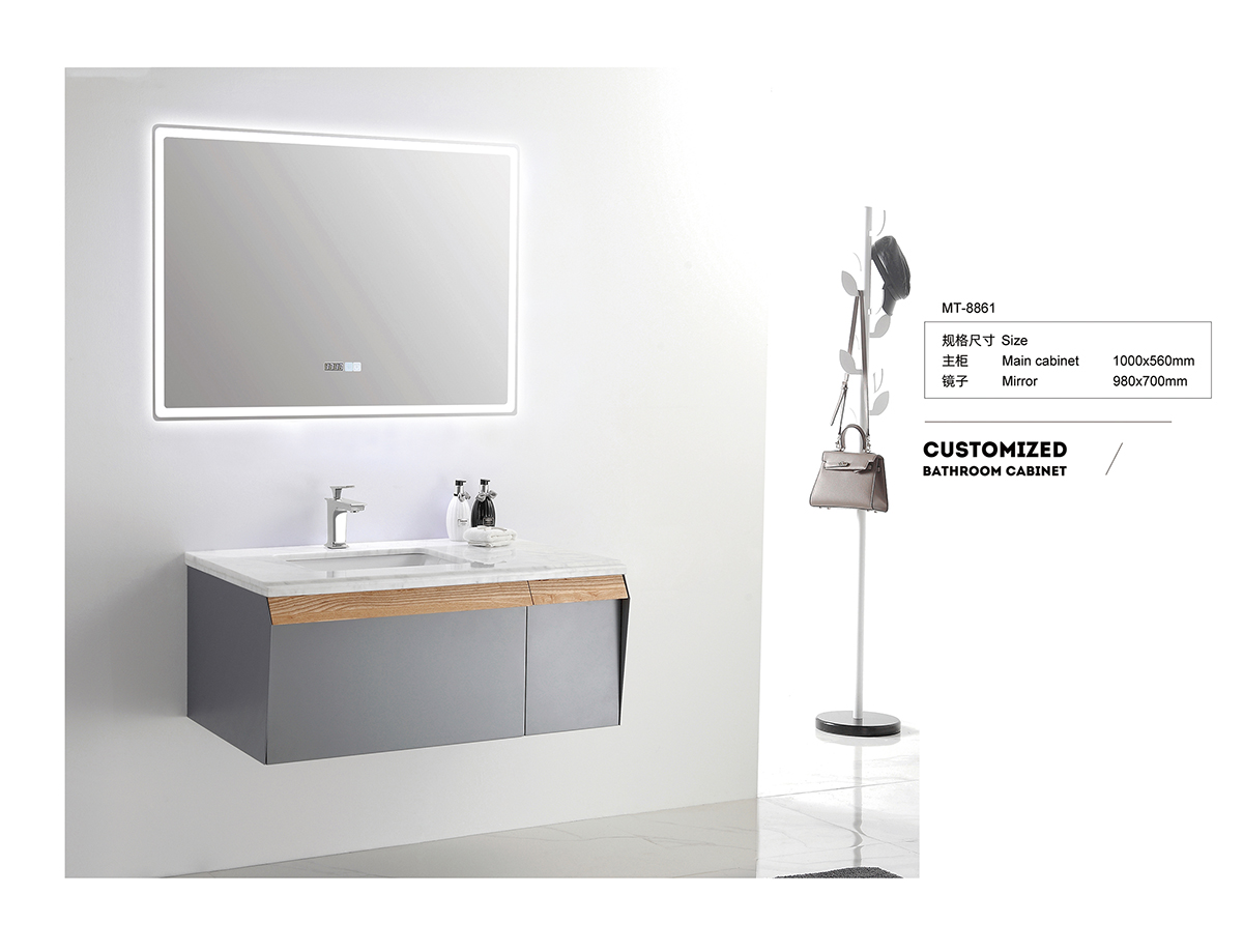 Grey Bathroom Cabinet MT-8861