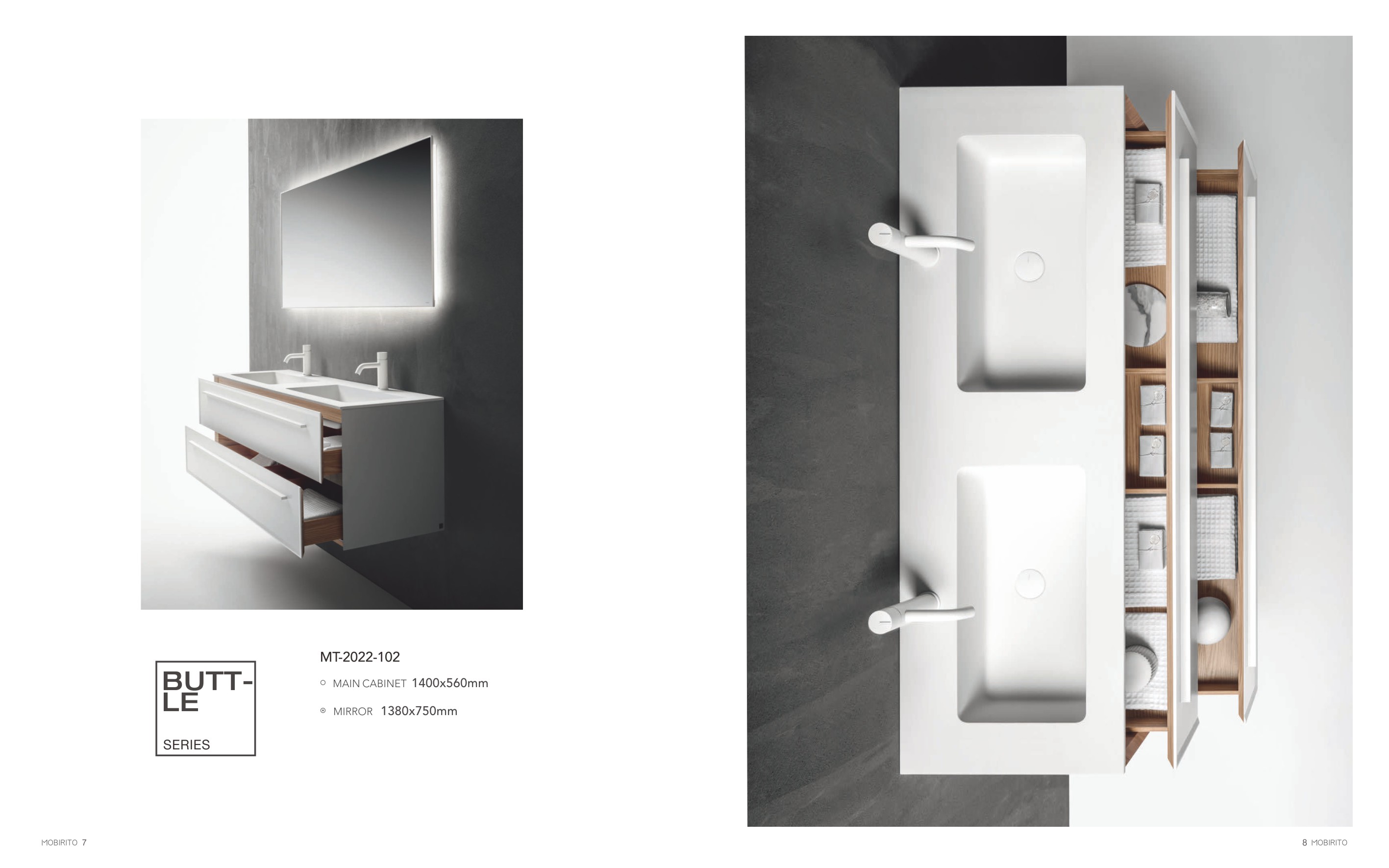 Wall-mounted Bathroom Cabinets MT2022-102