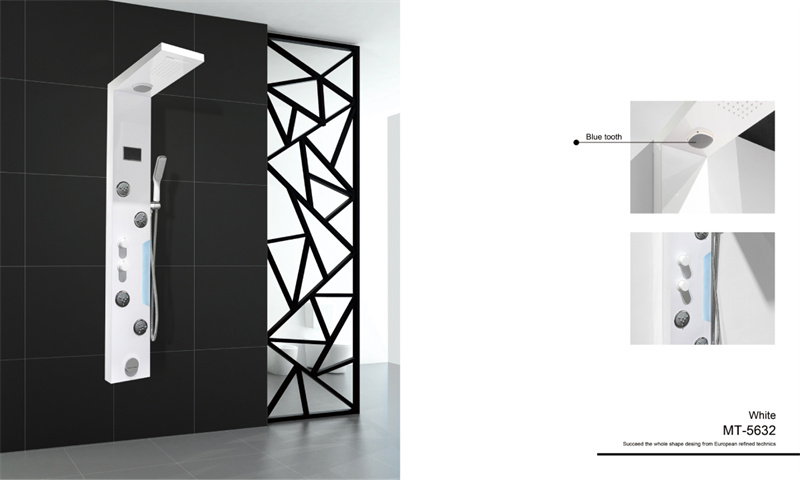 Luxury Shower Panel in White and Black MT-5632