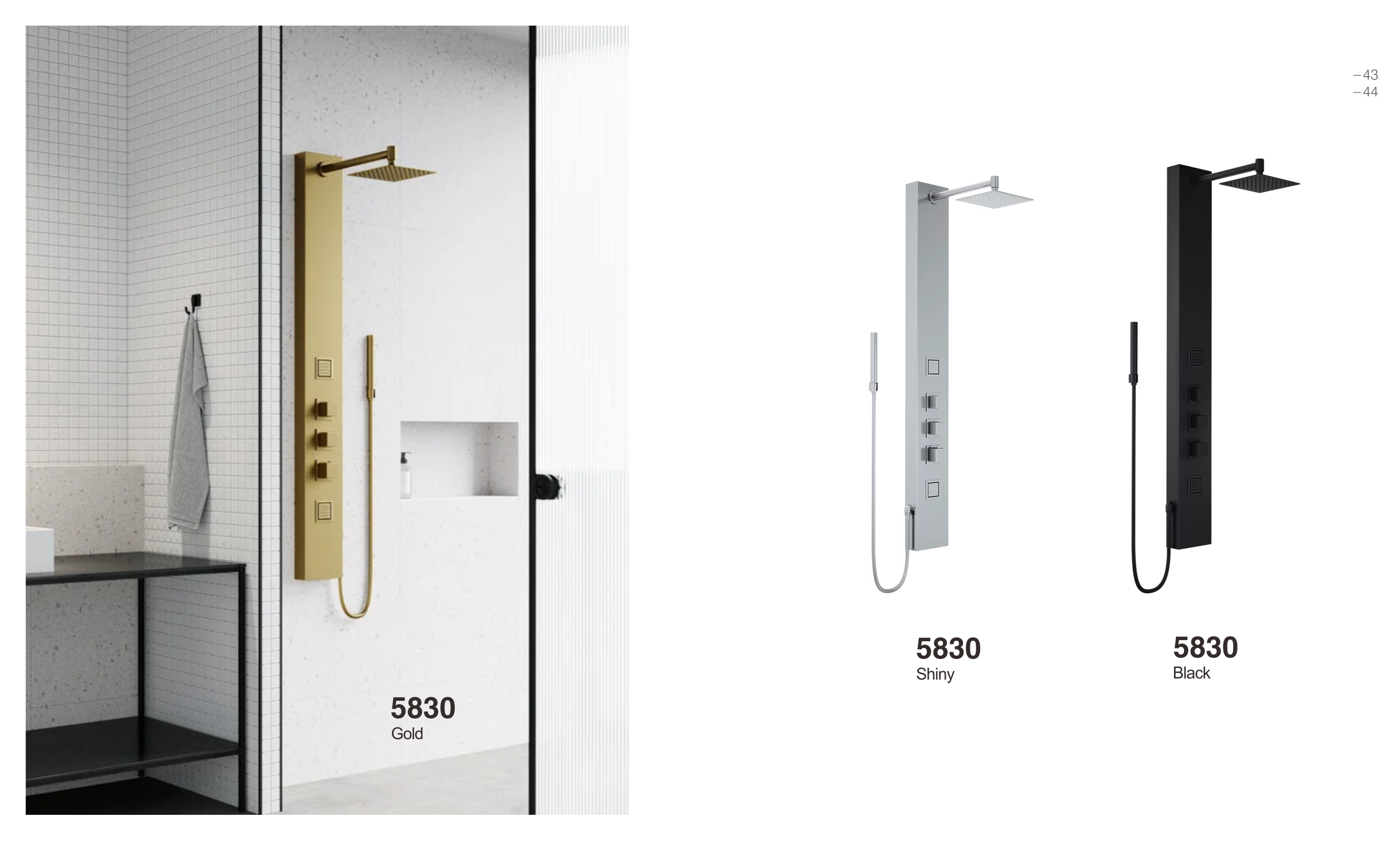 Elegant Bathroom Shower Panel MT-5830