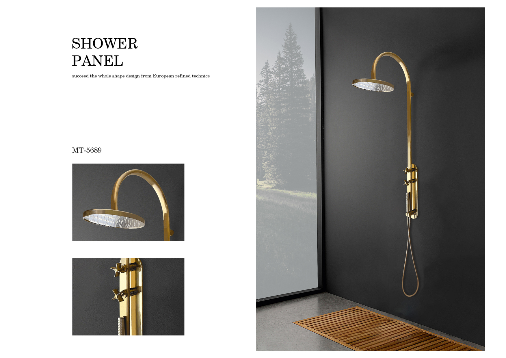 Bathroom Classical Rain Shower Panel MT-5689