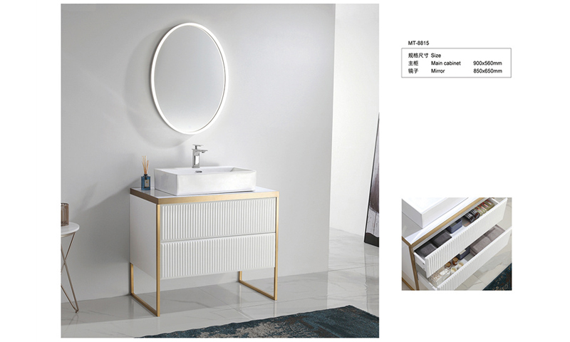 White Bathroom Cabinets Freestanding Design MT-8815