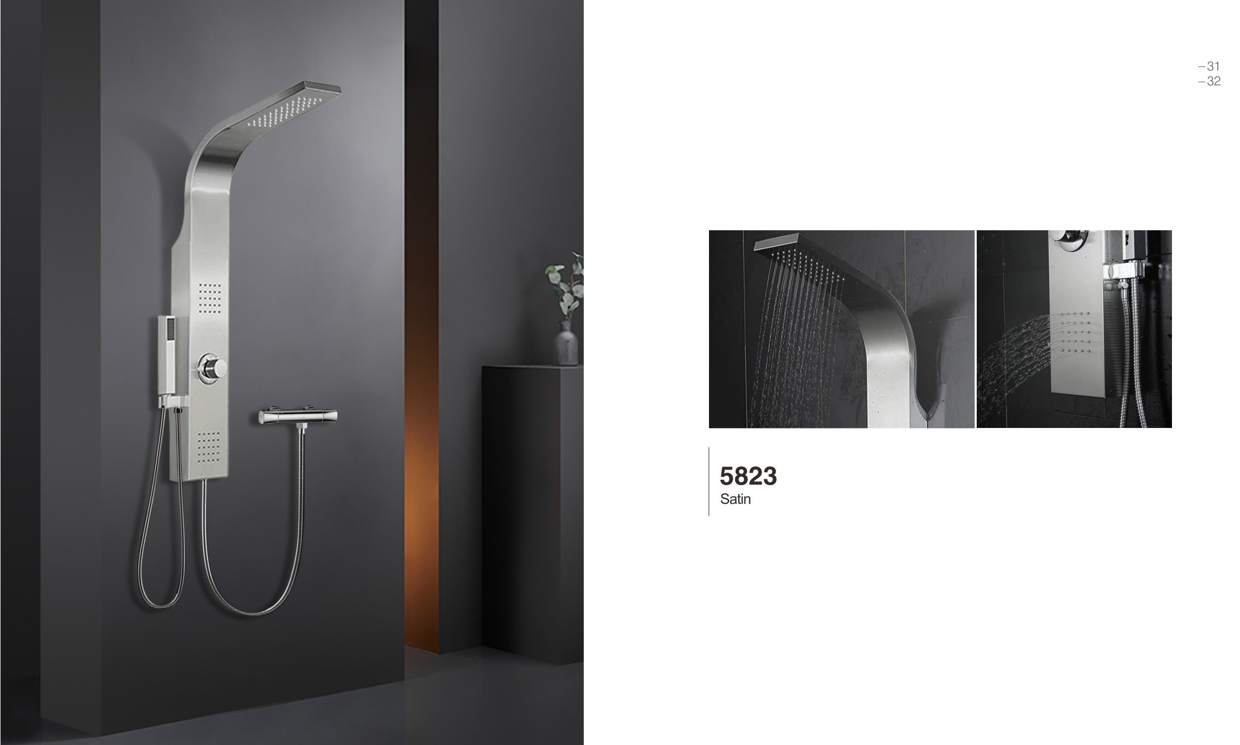 Bathroom Functional Shower Panel MT-5823