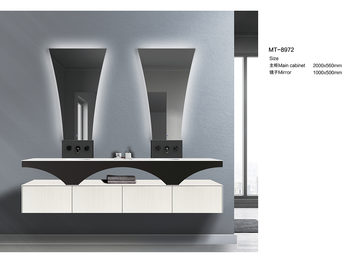 Innovative designed Bathroom Cabinets in White MT-8972