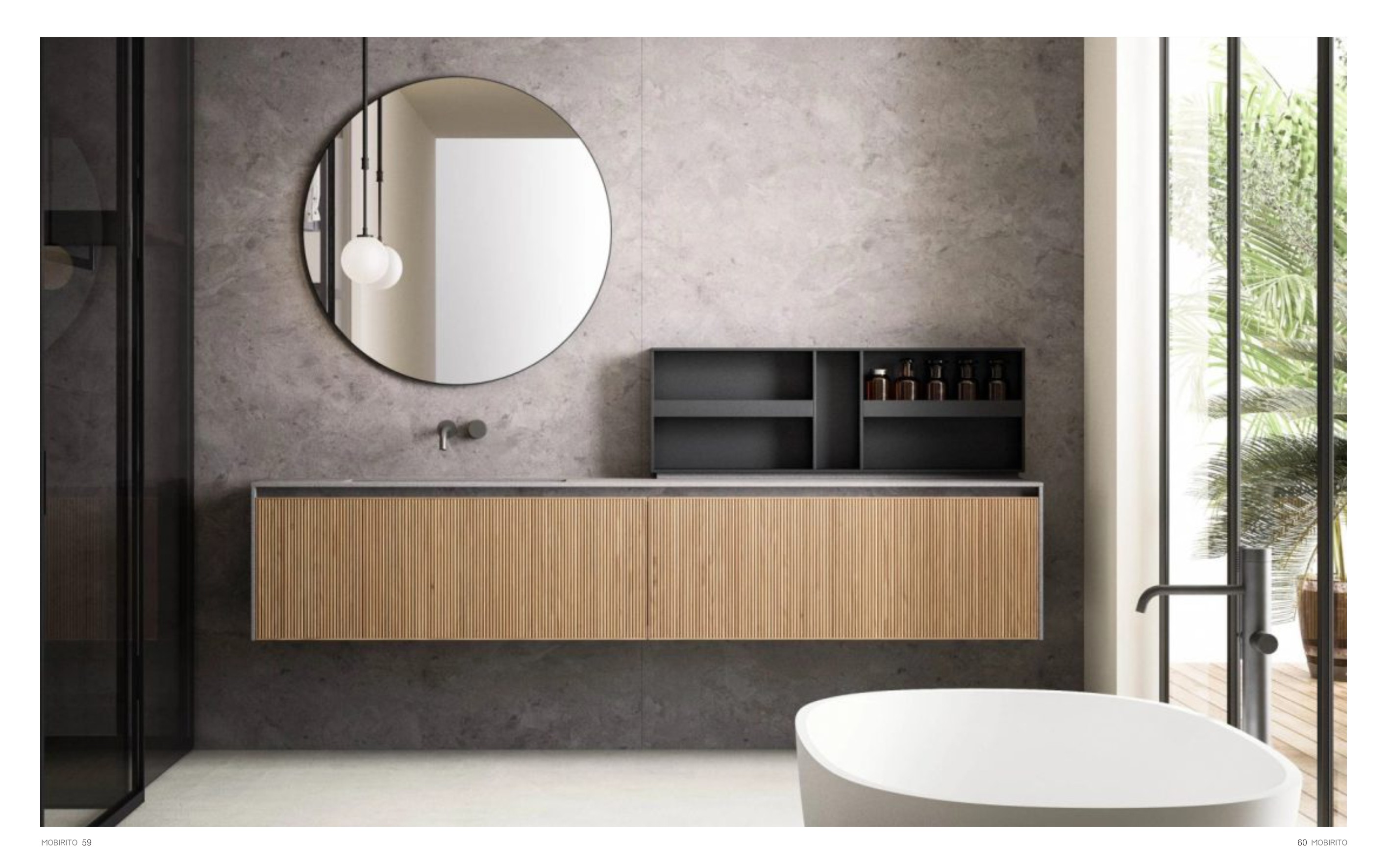 LUXURY Bathroom Cabinets with Single Basin MB2022-023