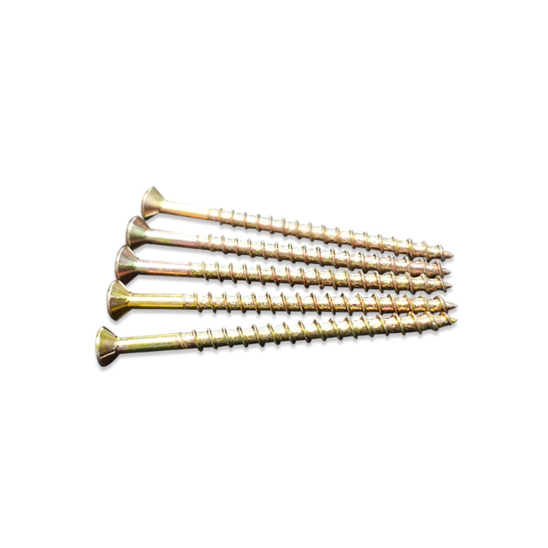 Chipboard screw with heat treatment process 