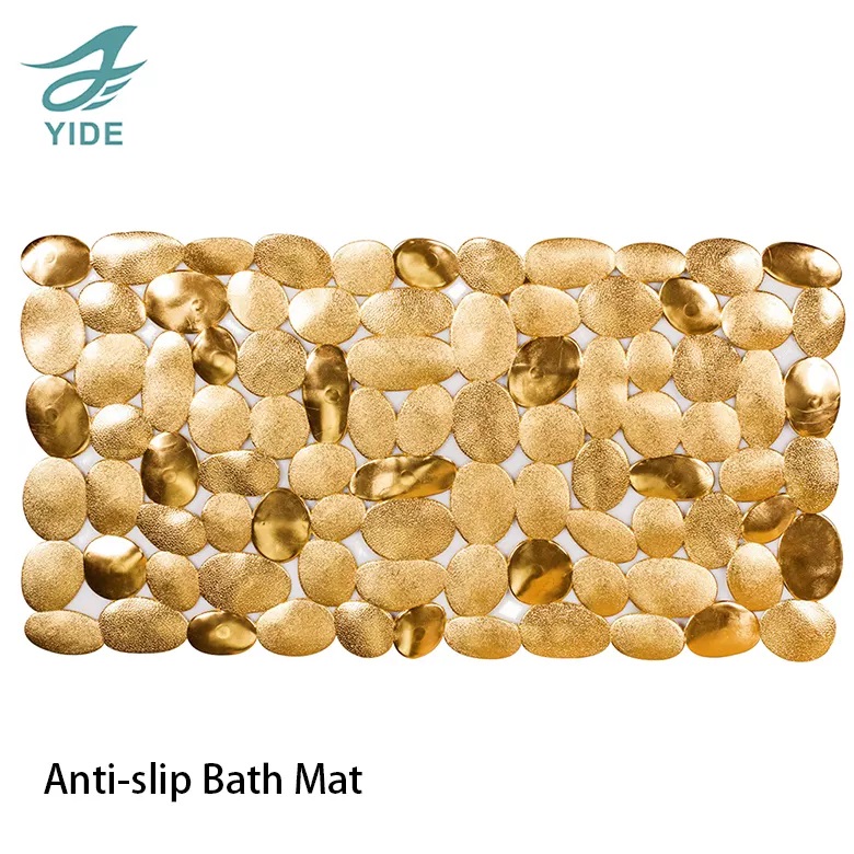 YIDE Anti-bacteria Bath Mats with Strong Suction Cups with Non-slip Shower Mat in Bathroom