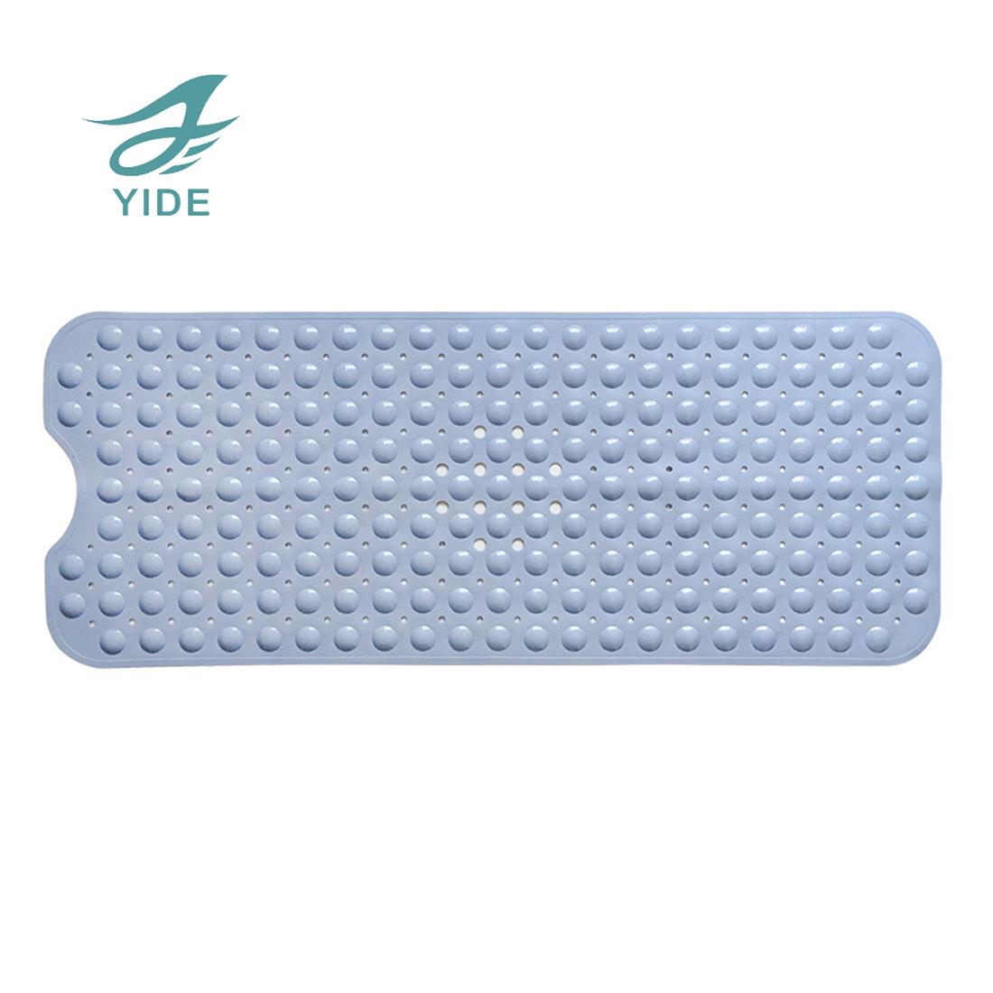 YIDE  Non Slip Vinyl Shower Mat with Suction Cups PVC Bathtub Anti Slip Mat Bath Foot Massage Safety
