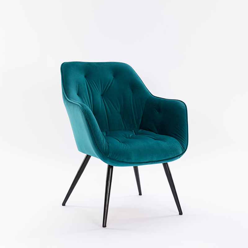 YH-50051 Velvet upholstered living room chair