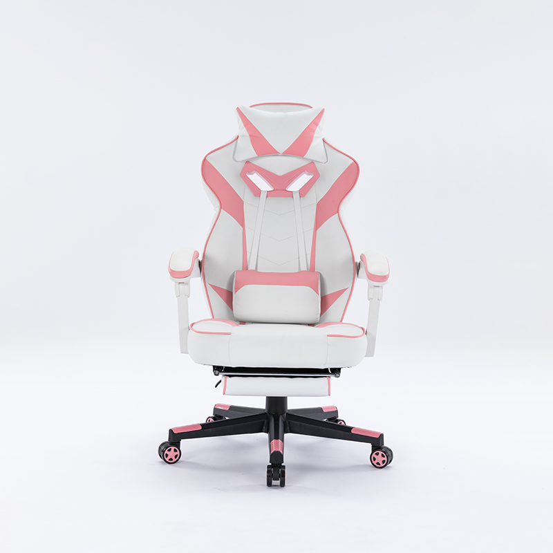 YH-30033 Pink High Back Ergonomic Adjustable PU Gaming Chair