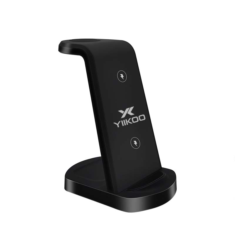 New mobile phone 3 in 1wireless charger vertical wireless charging for mobile phone headset watch wireless fast charging