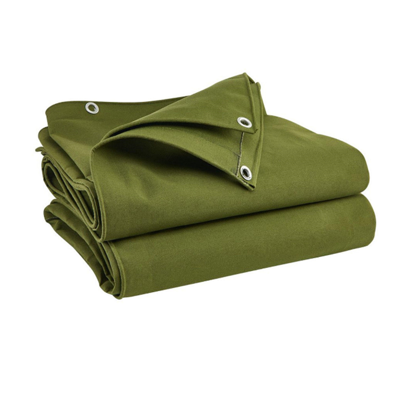 thumbnail image 2 of Mytee Products 20' X 30' Green Canvas Tarp – 12 Oz Heavy Duty Polyester, Water Resistant 2 of 5