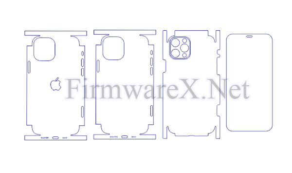 Huawei P40 Full Wrap Skin / PPF Cutting Template (CDR File)