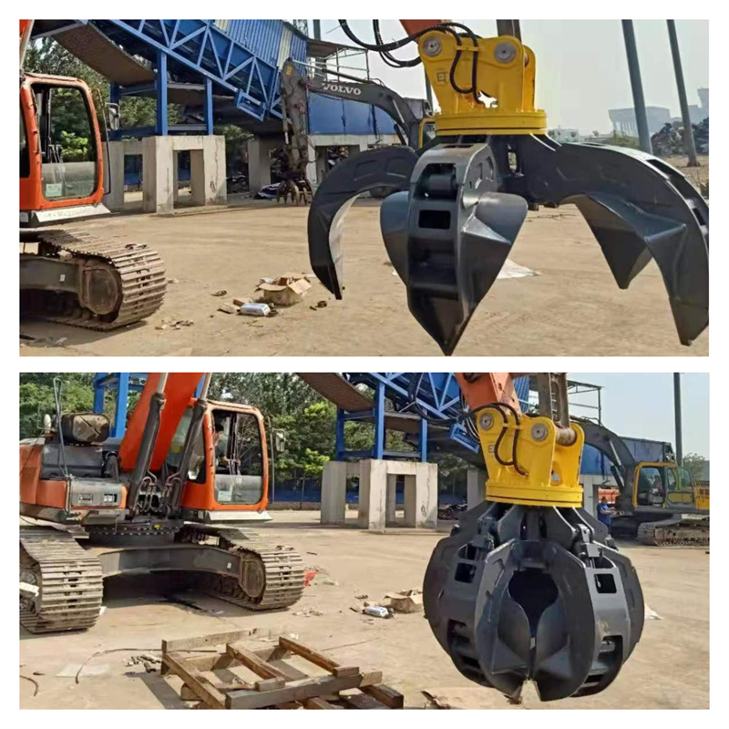 Excavator Hydraulic Rotating Steel Grab