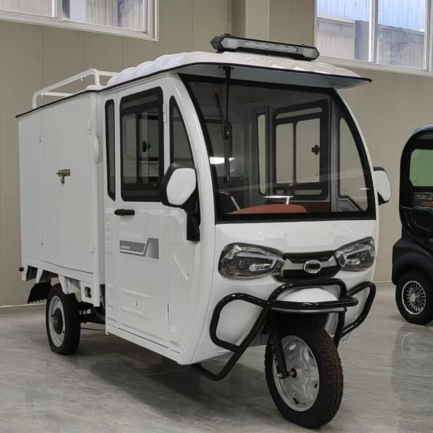 Cargo express delivery electric tricycle 1000W/1200W/1500W with Cabin