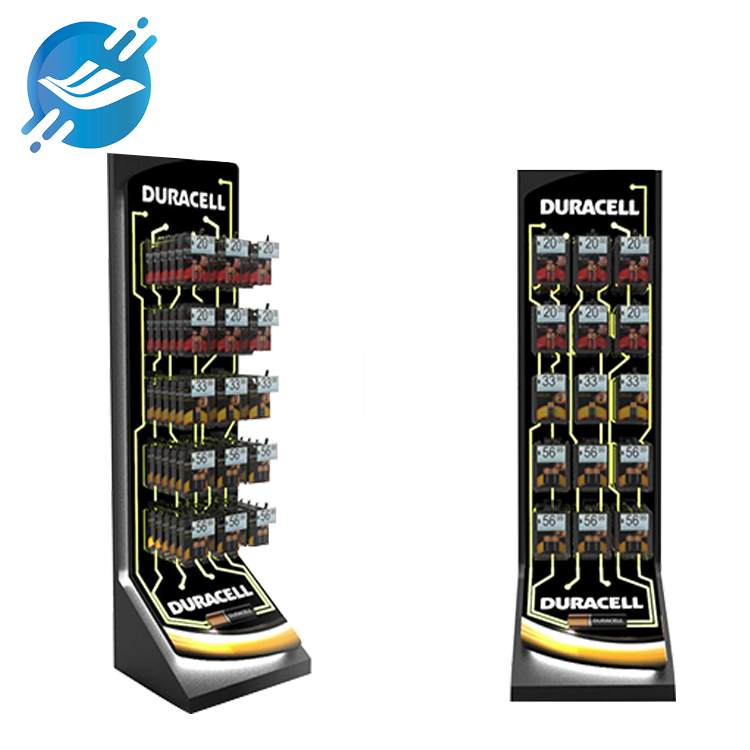 OEM Customized Meta Floor-Standing Single-Sided And Double-Sided Display Battery Display Racks
