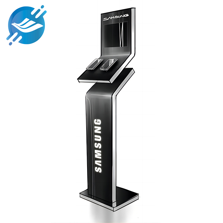 OEM custom smart display stand floor standing metal display stand ATM rack