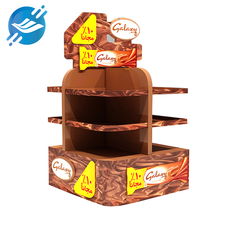 Beautiful and durable metal floor standing multi sided dark chocolate snack display stand | Youlian
