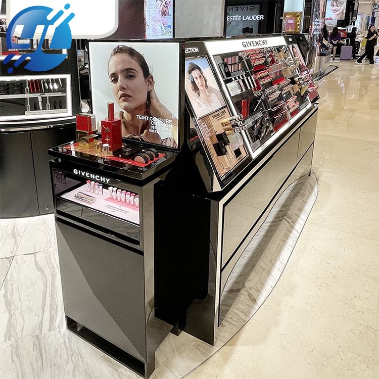 Customized new luxury cosmetic display stand makeup makeup stand cosmetic display