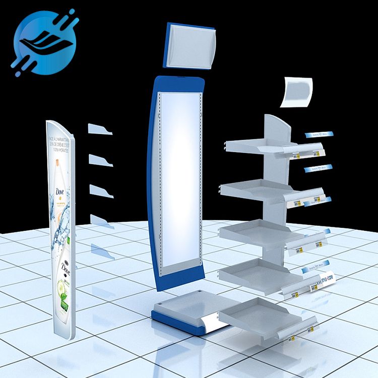 OEM Metal Adjustable Floor Standing Five Tiers Display Rack Toiletries Display Rack