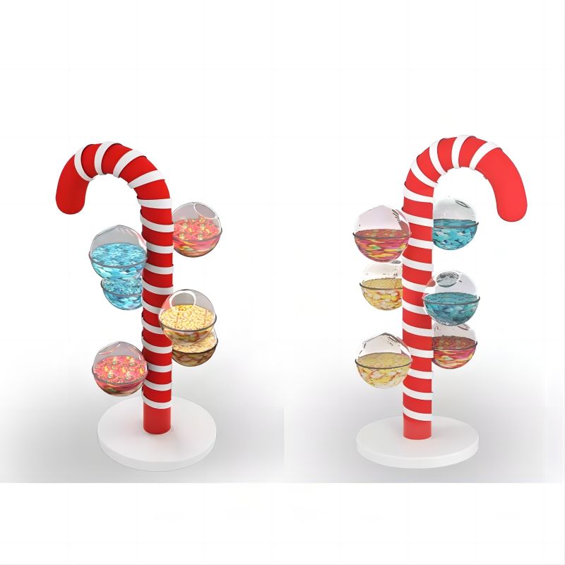 New design candy shop furniture candy display crutch funny sweets cane for candy store lollipop stand