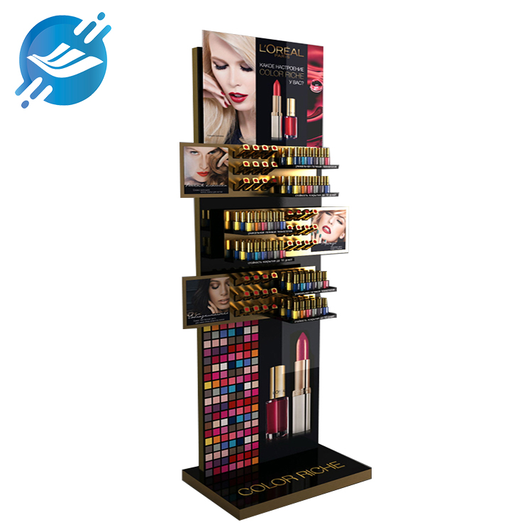 OEM Metal Floor Stand Cosmetic Skin Care Products Display Rack