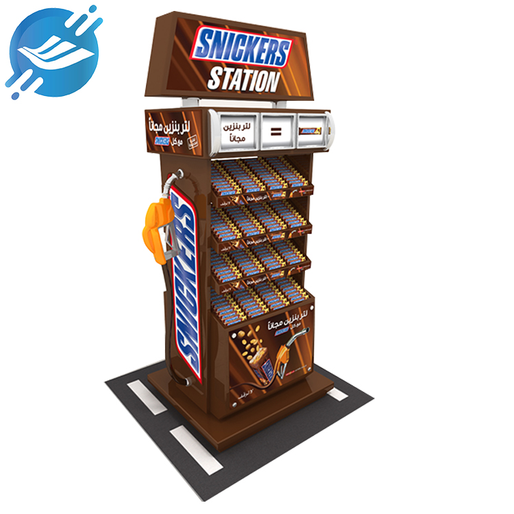 Custom POP gas station floor style chocolate display stand