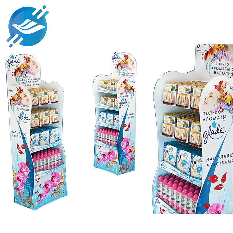 Customized skin care product display stand paper floor high-quality display stand