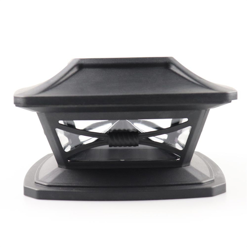 Solar Outdoor Post Cap Lights Includes Bases for 4x4 5x5 6x6 Wooden Posts
