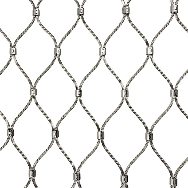 Stainless steel rope mesh for zoo animal protection