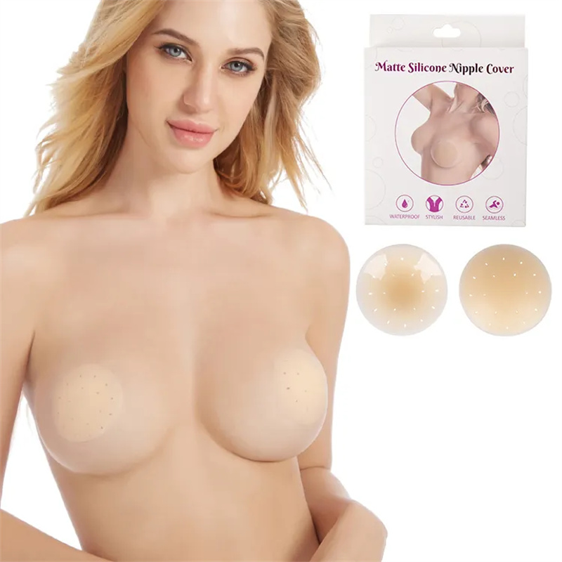 Strapless Breathable Hole Silicone Nipple Cover