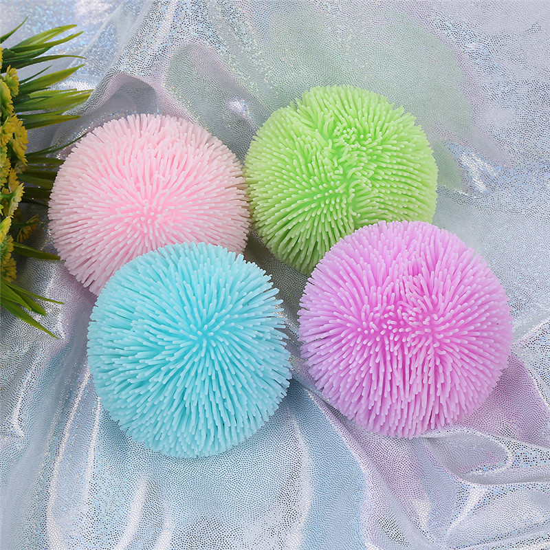 Puffer ball with PVA stress ball squeeze toys