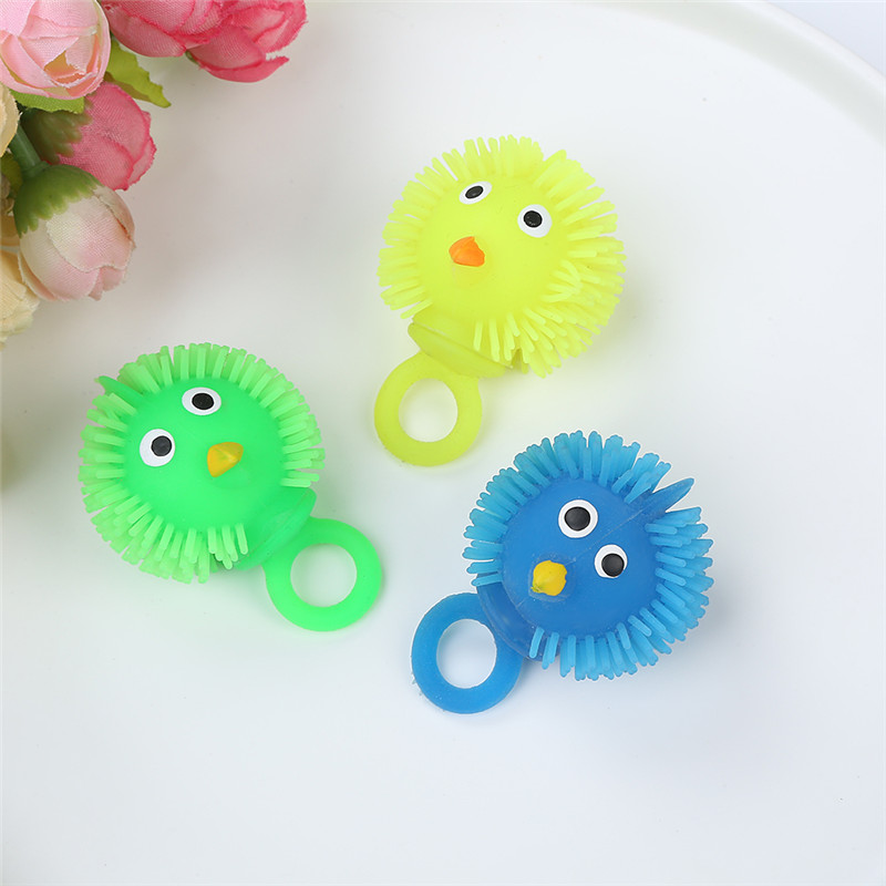 Lovely Chicken Rings puffer ball sensory toy