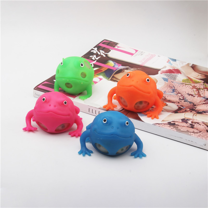 Squishy beads frog stress relief toys
