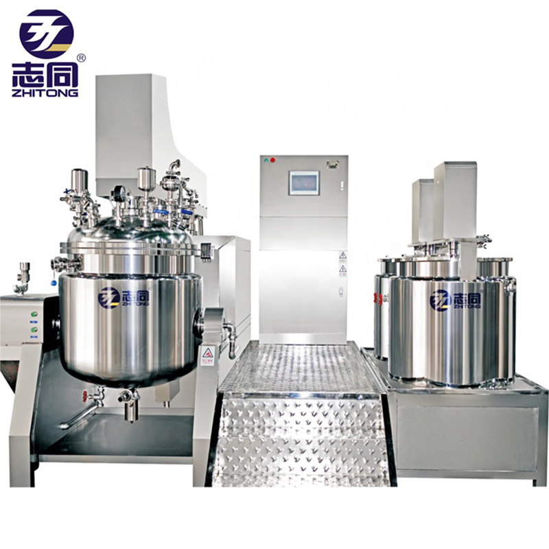 vacuum mixing machine with upper Homogeneous motor|Cosmetic Emulsifier